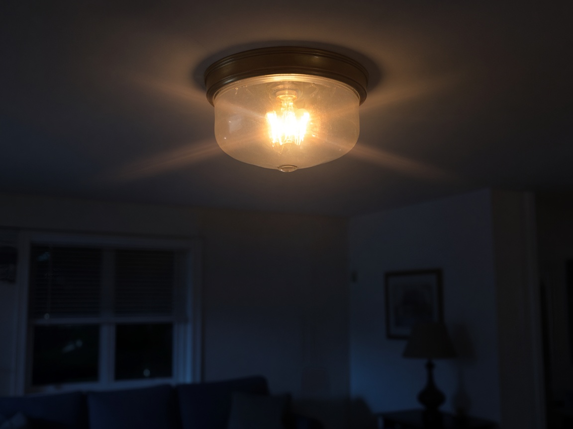 Ceiling light flickering in a home Ceiling light flickering in a home
